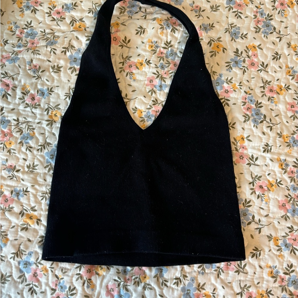 Ambiance Black Crop Top Stylish Essential